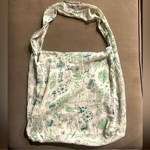 2 Free People Reusable Christmas shopping bags totes